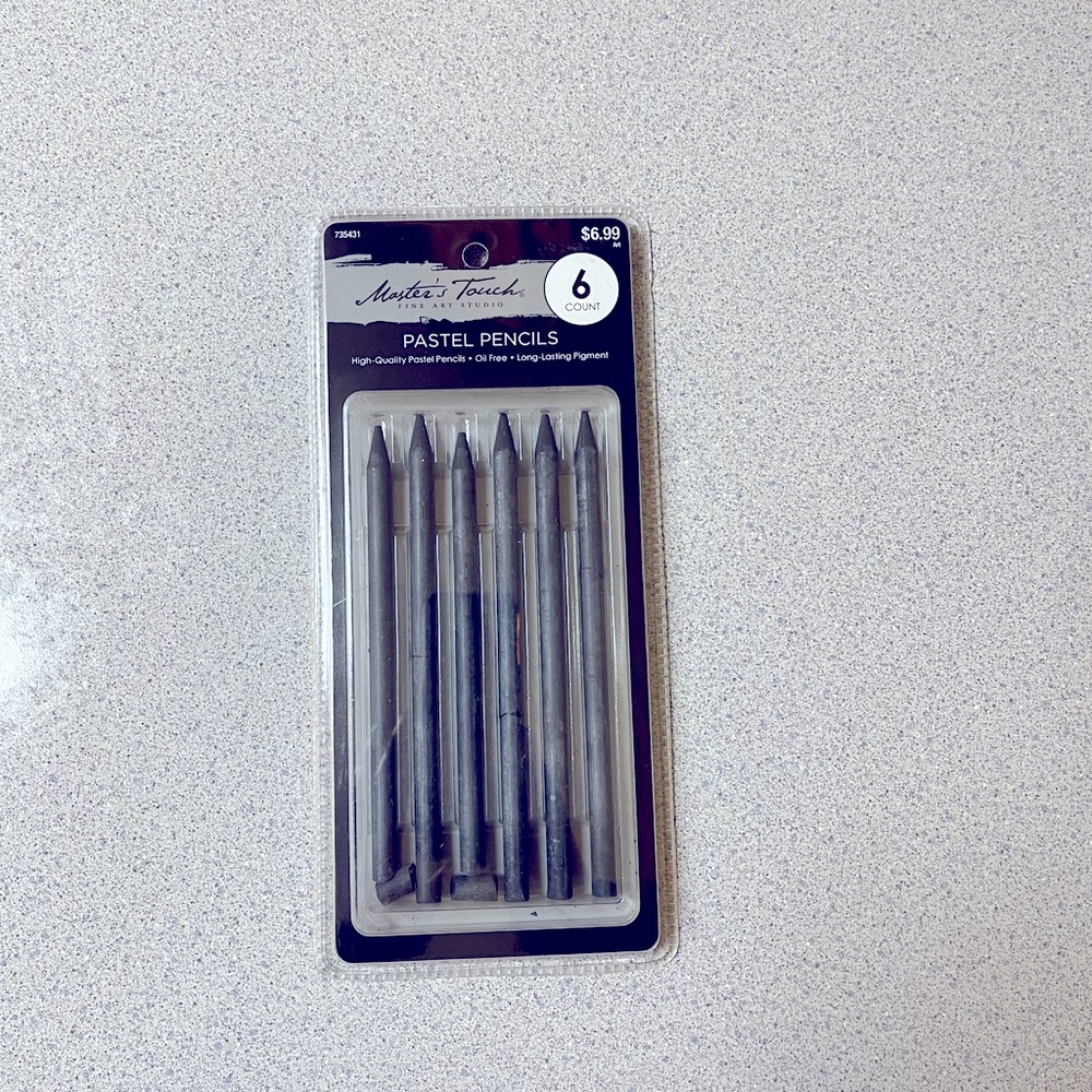 Pastel pencil pack of six